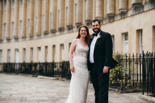 Intimate Black Tie Wedding Bath | Kate and Ben