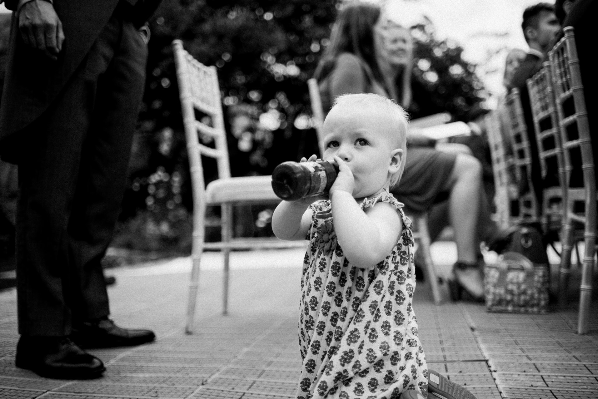 baby drinking from bottle 