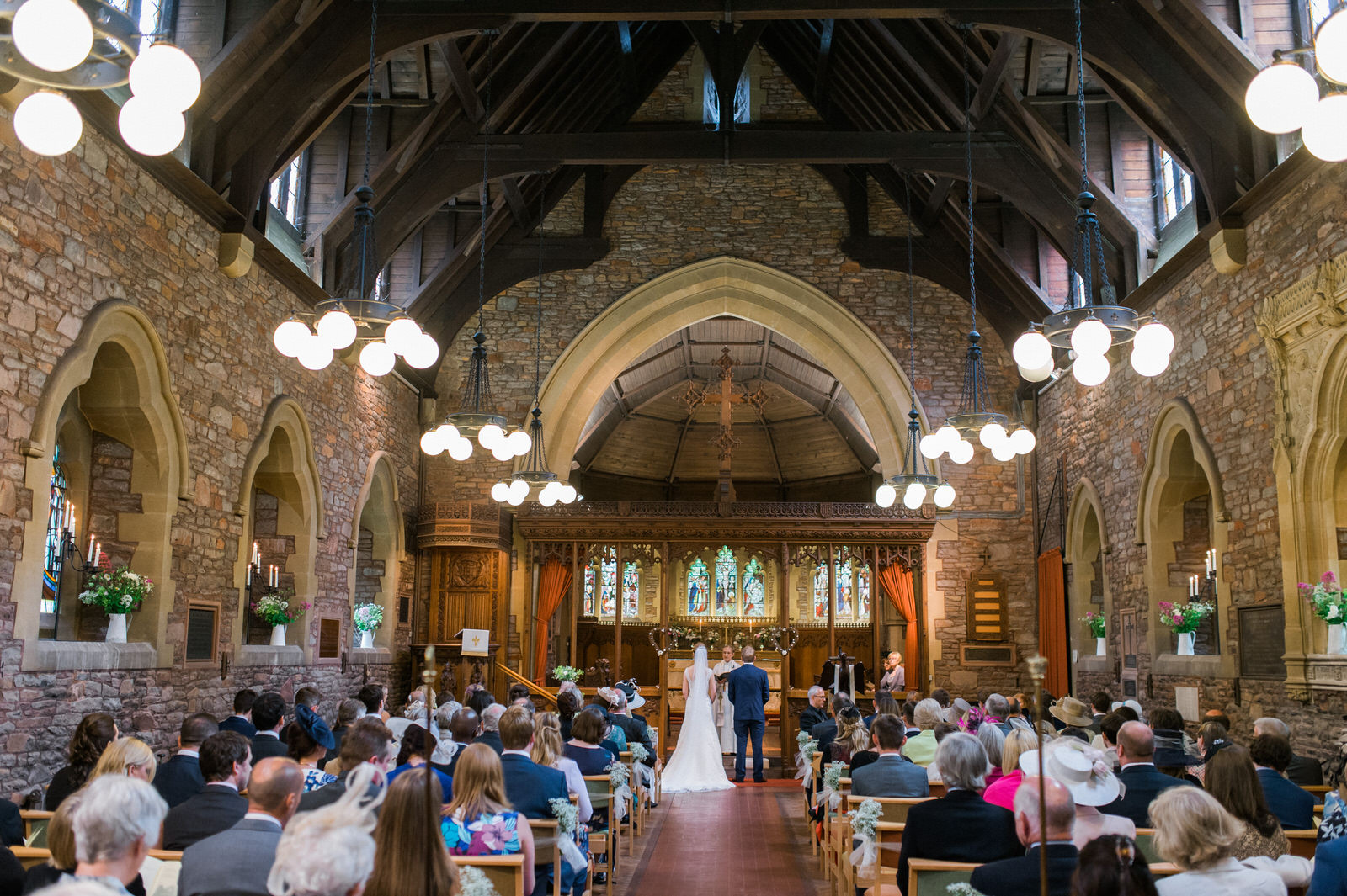 Gloucestershire church wedding photography 