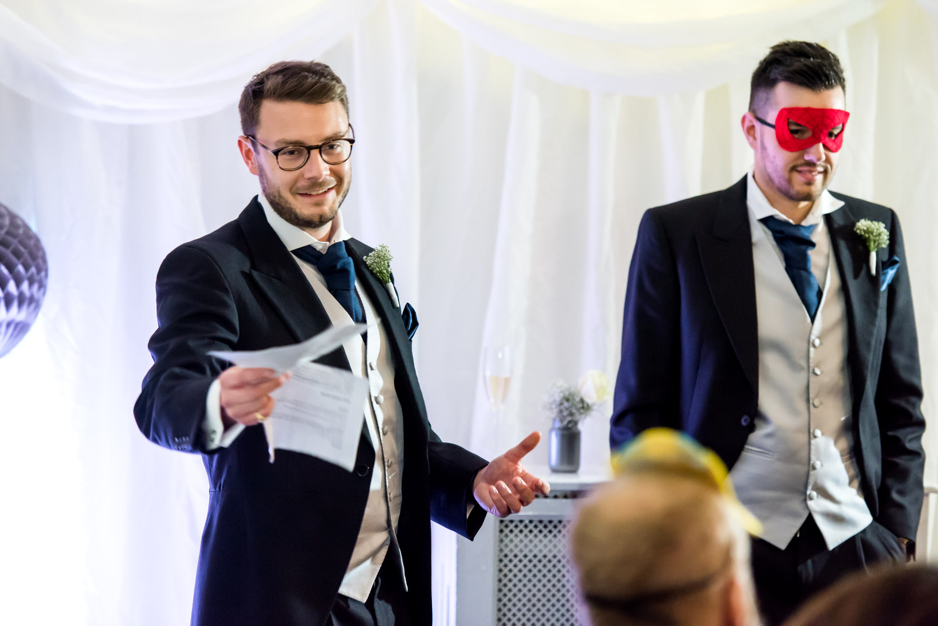 wedding speech photography  