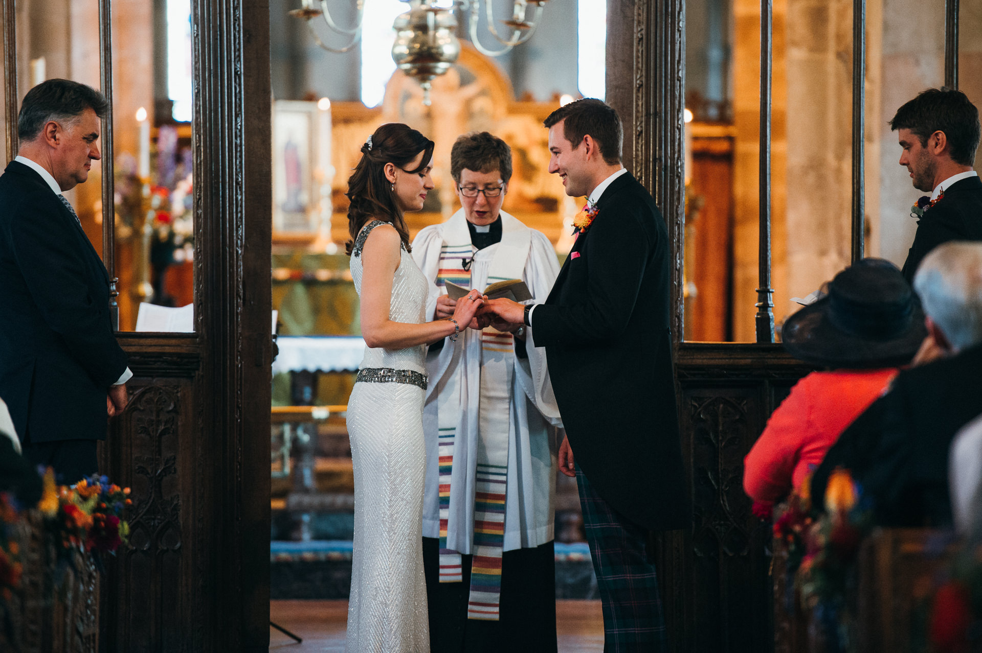 Dunster church wedding vows 