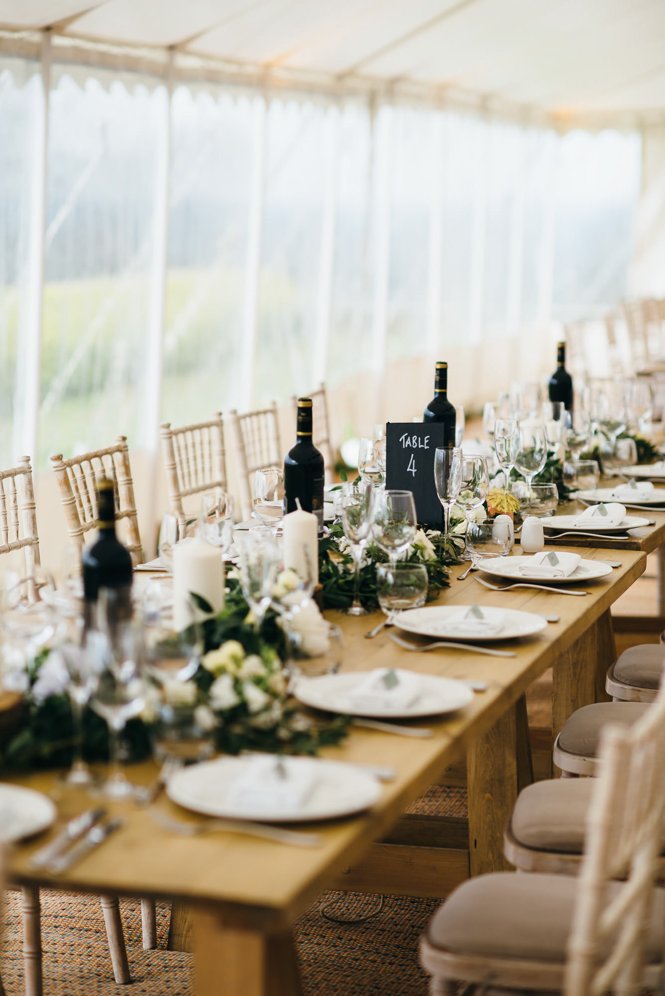 Hilles house wedding marquee 