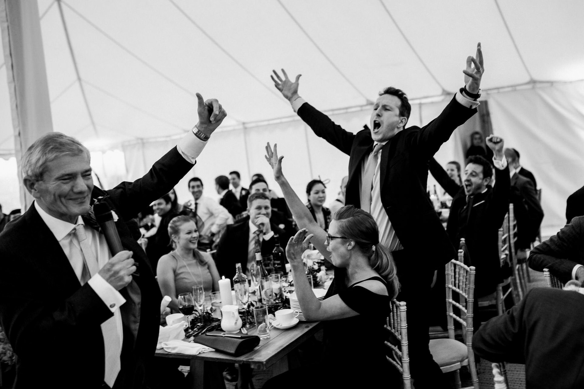 Hilles house wedding cheering  
