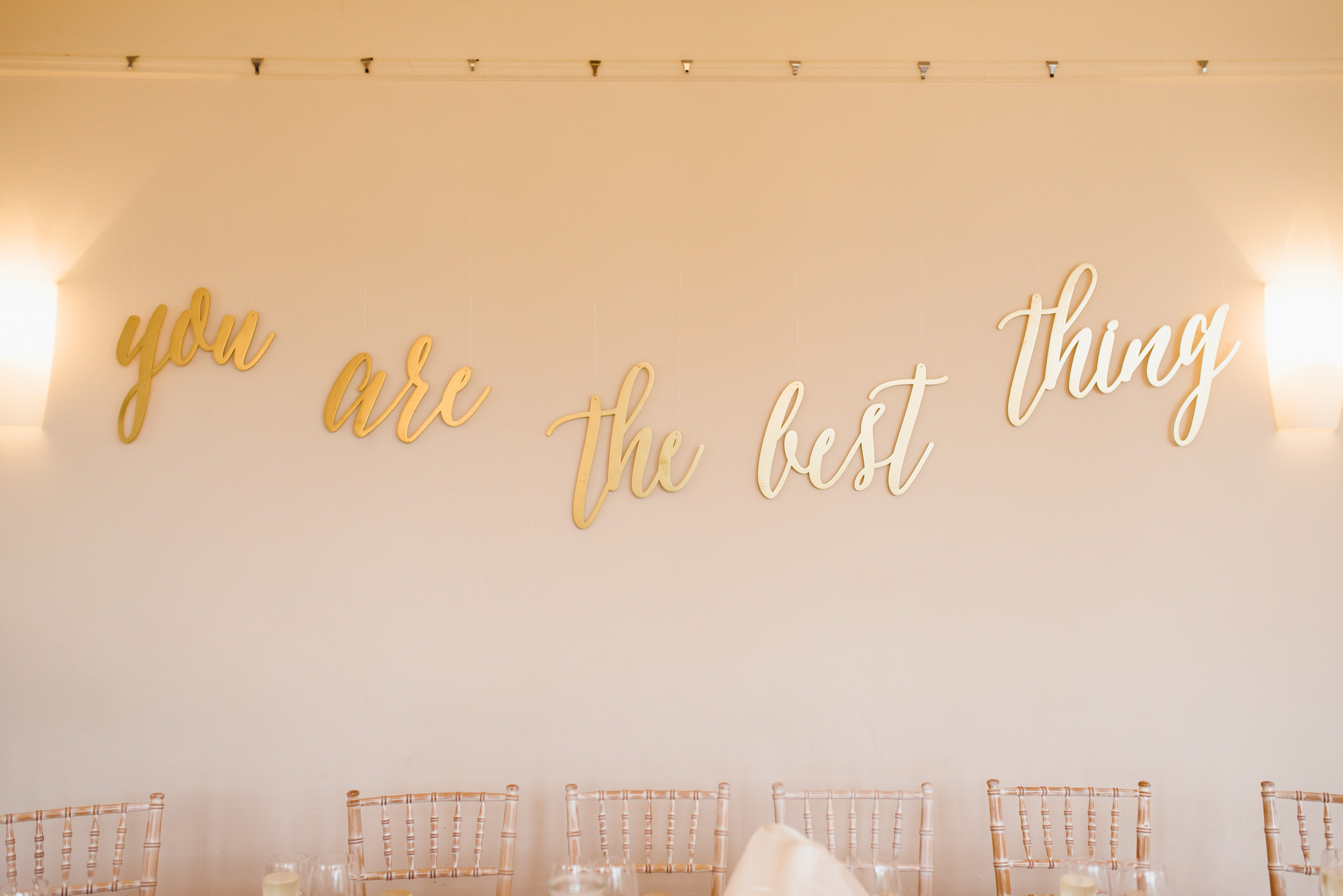 you are the best thing  wedding sign