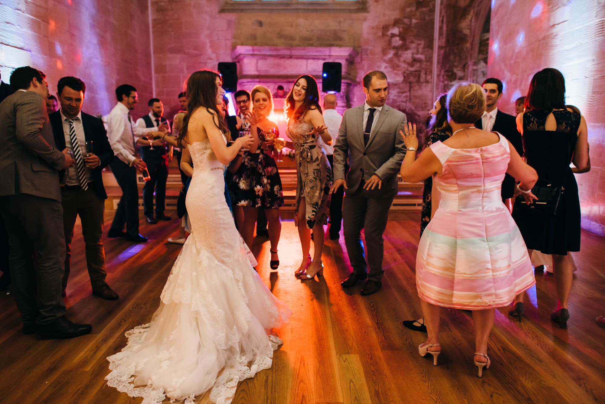 St donats castle wedding dancing