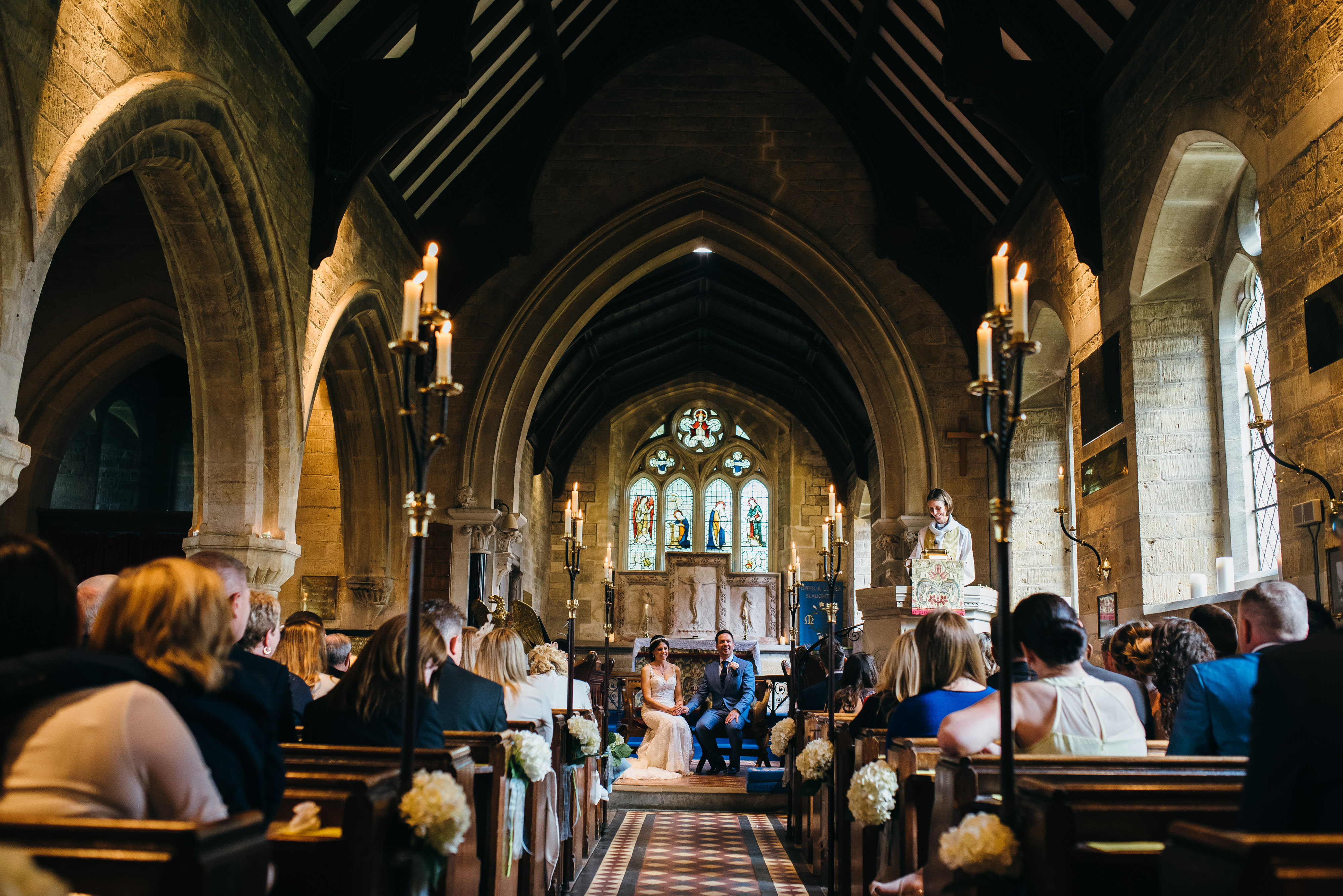 Wedding at St Marys Church, Lower Slaughter 