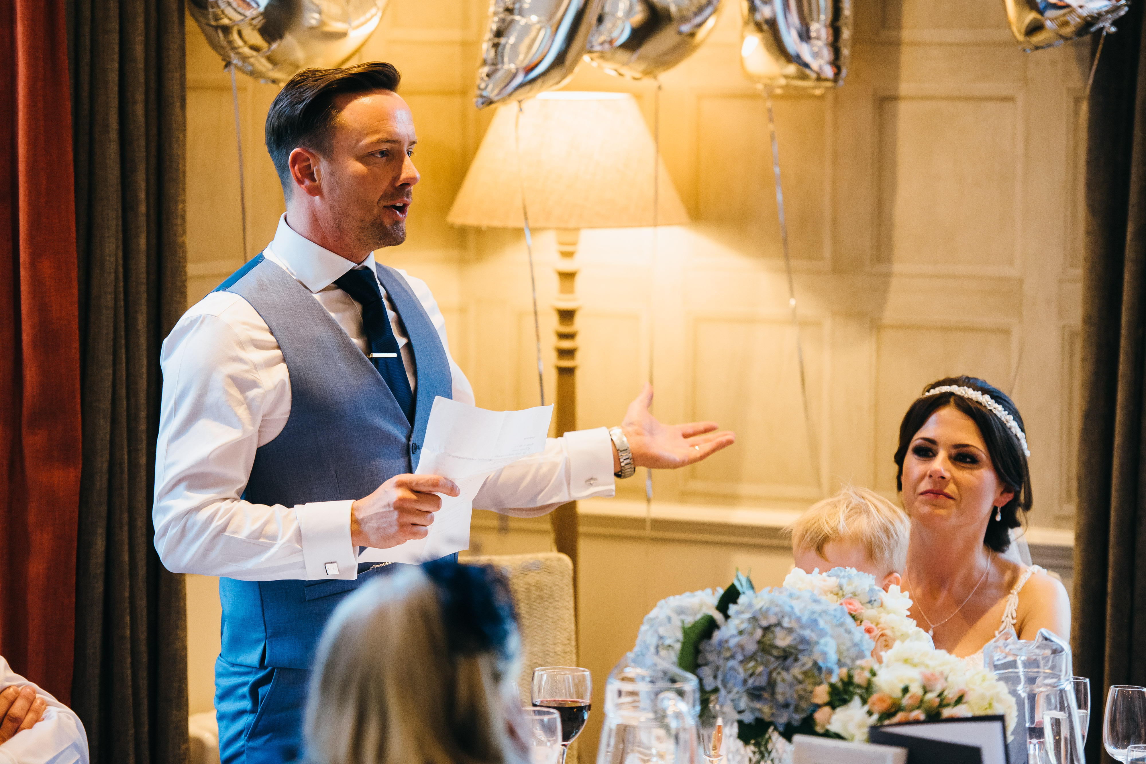 The Slaughters Manor House wedding speeches