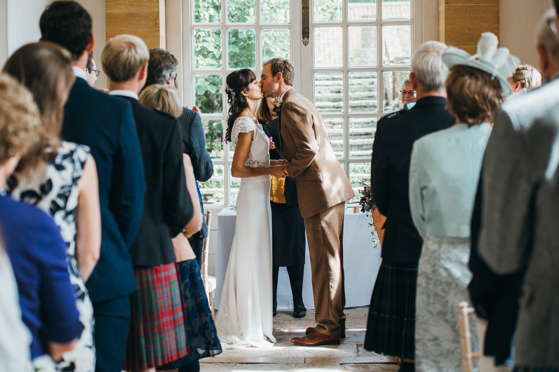 Wedding ceremony at the orangery at hestercombe gardens