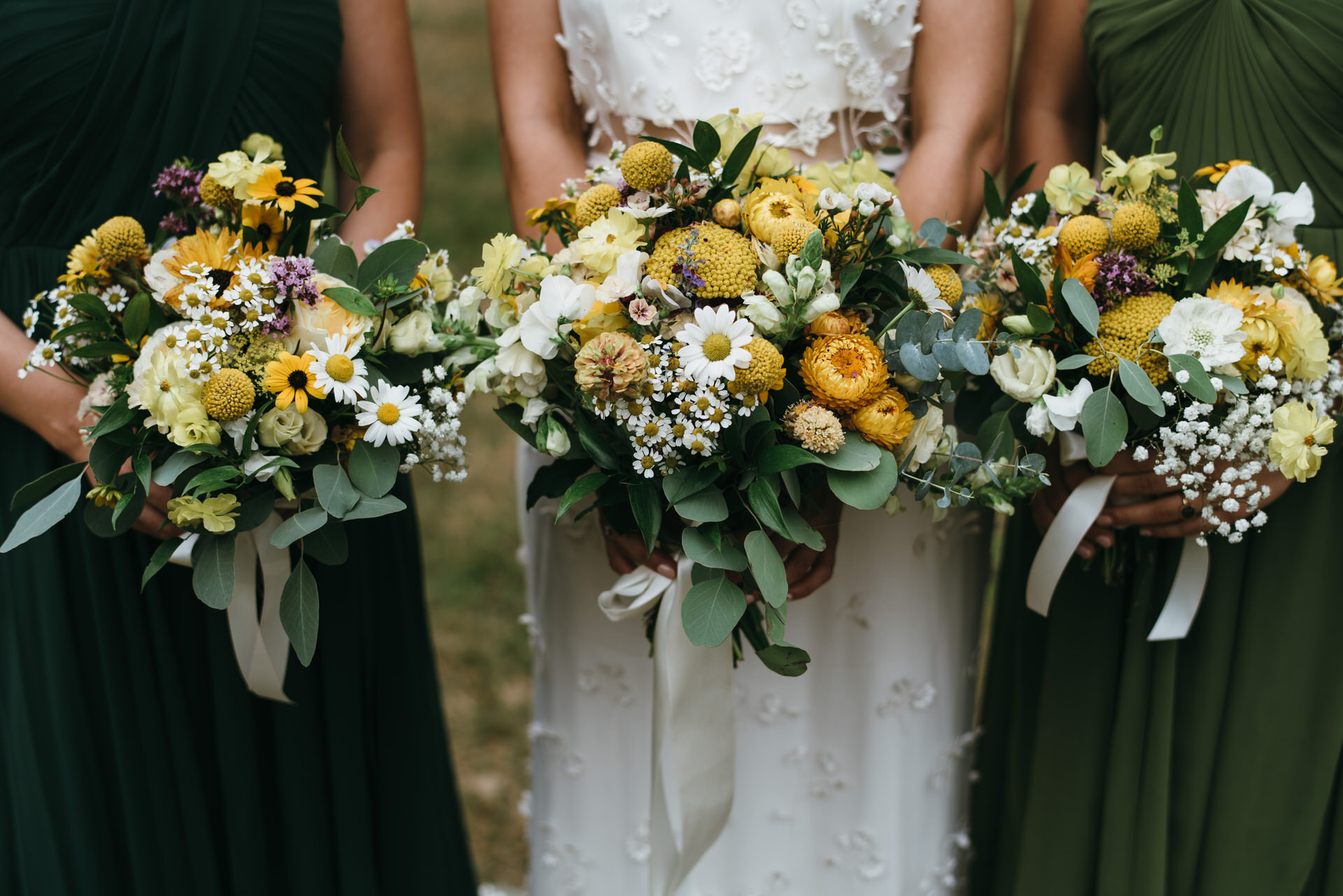 Yellow wedding flowers 