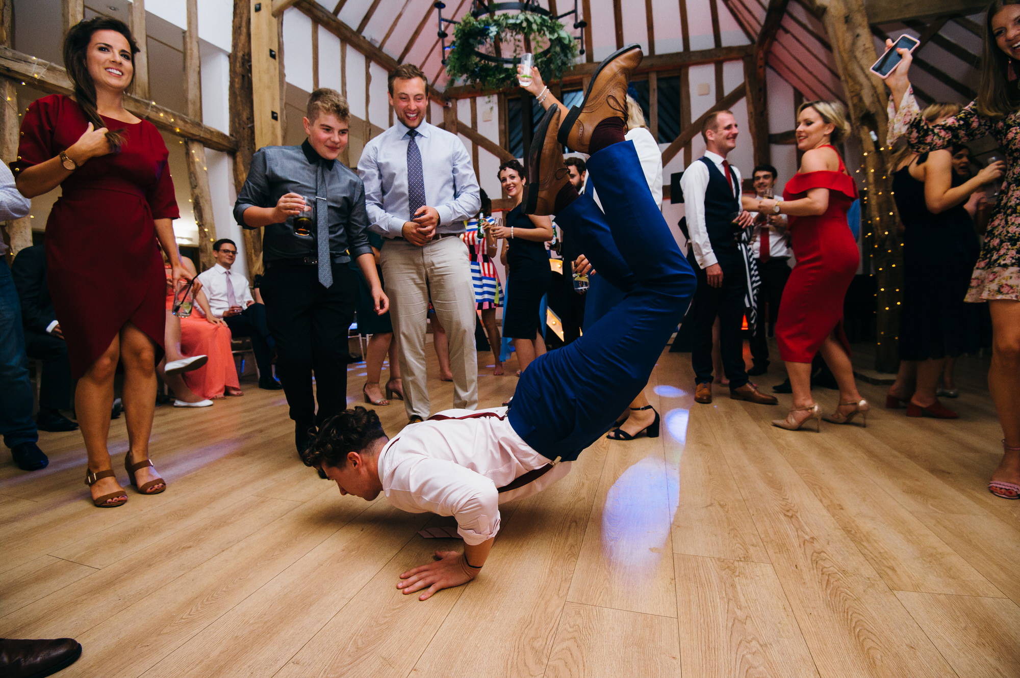 Colville hall wedding guest worm dancing