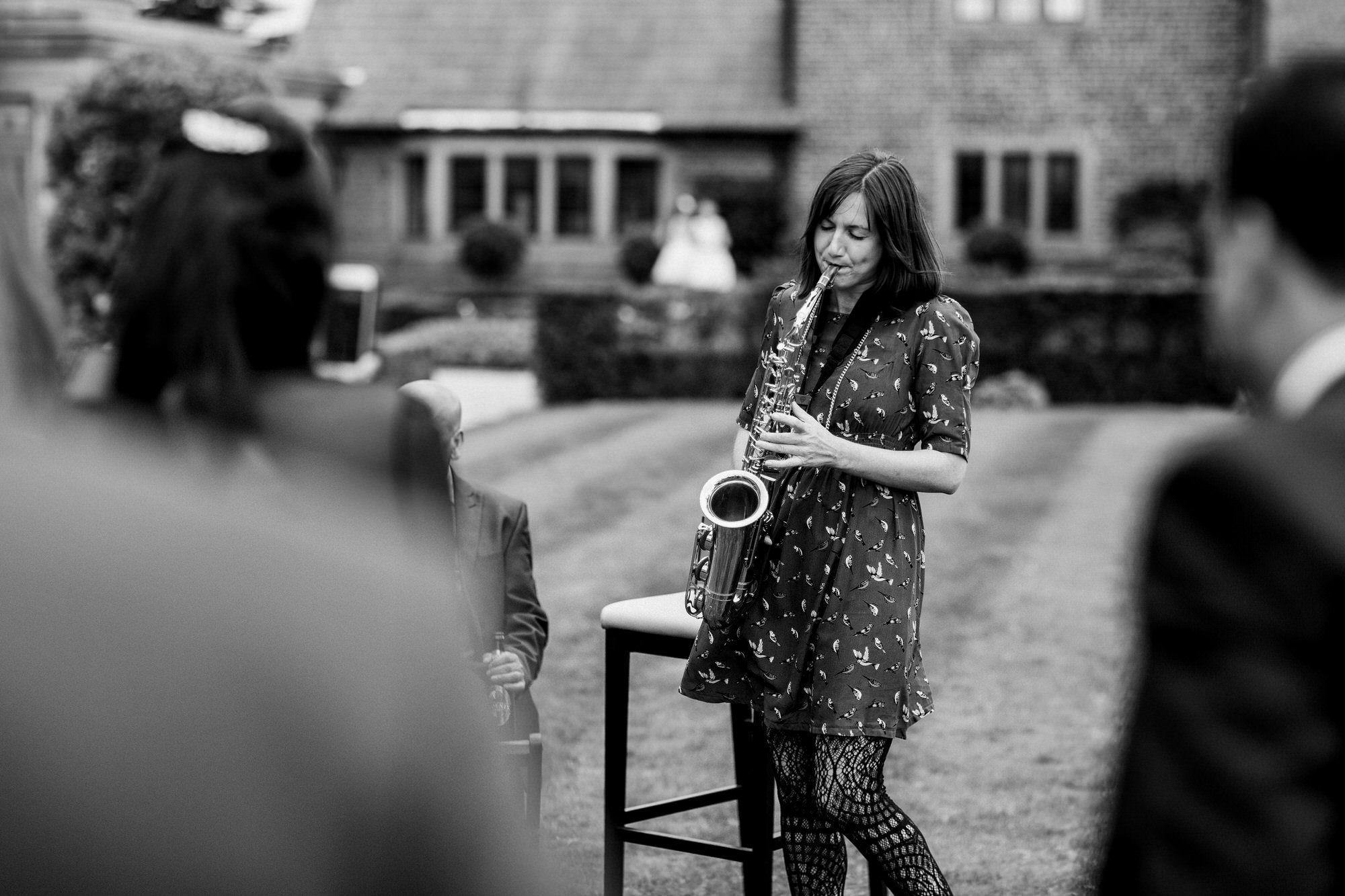 Saxophonist at wedding
