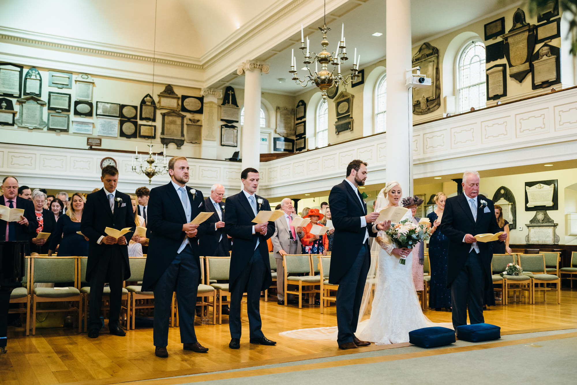St Swithins Church wedding ceremony 