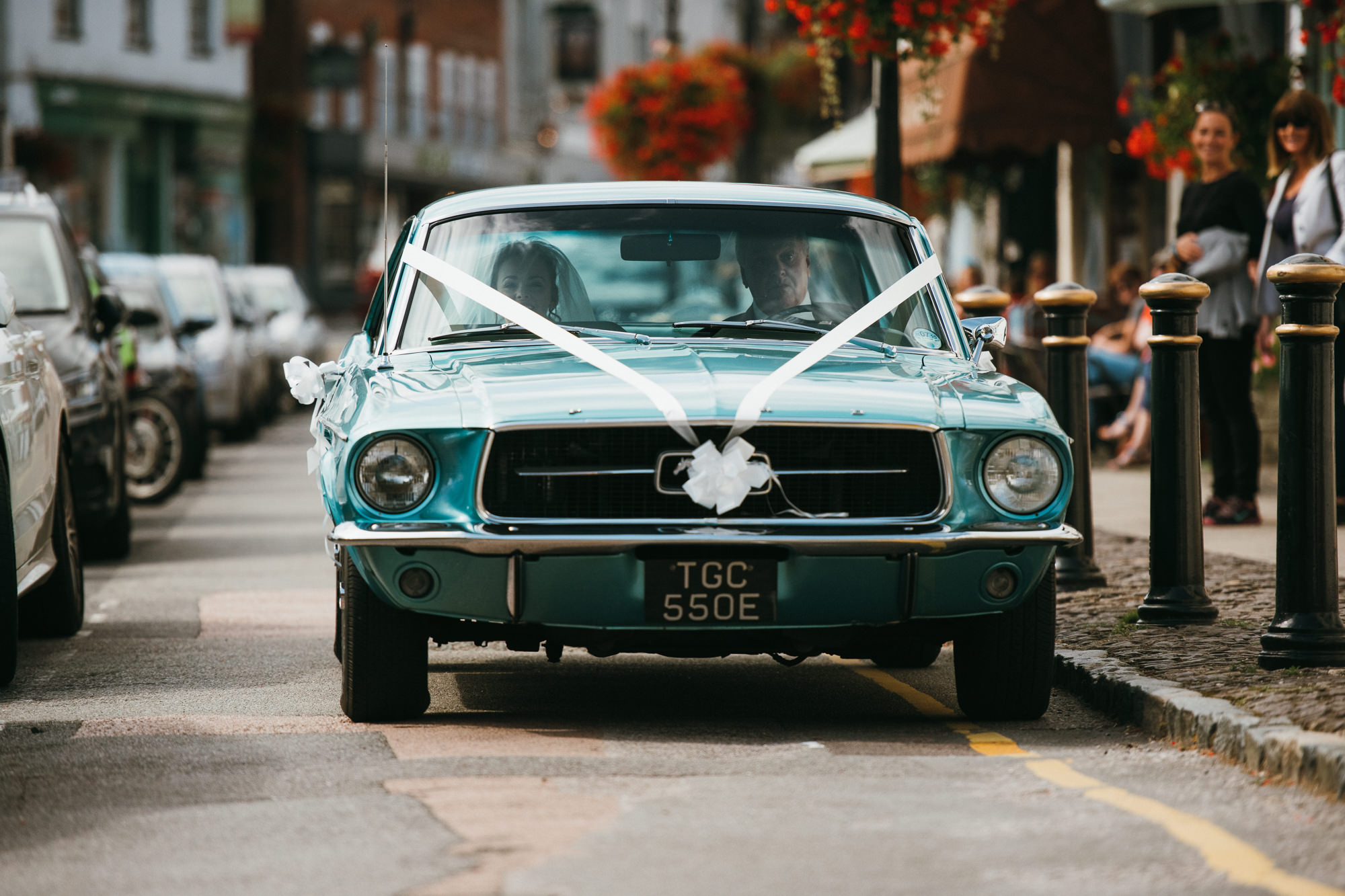 Mustang wedding car 