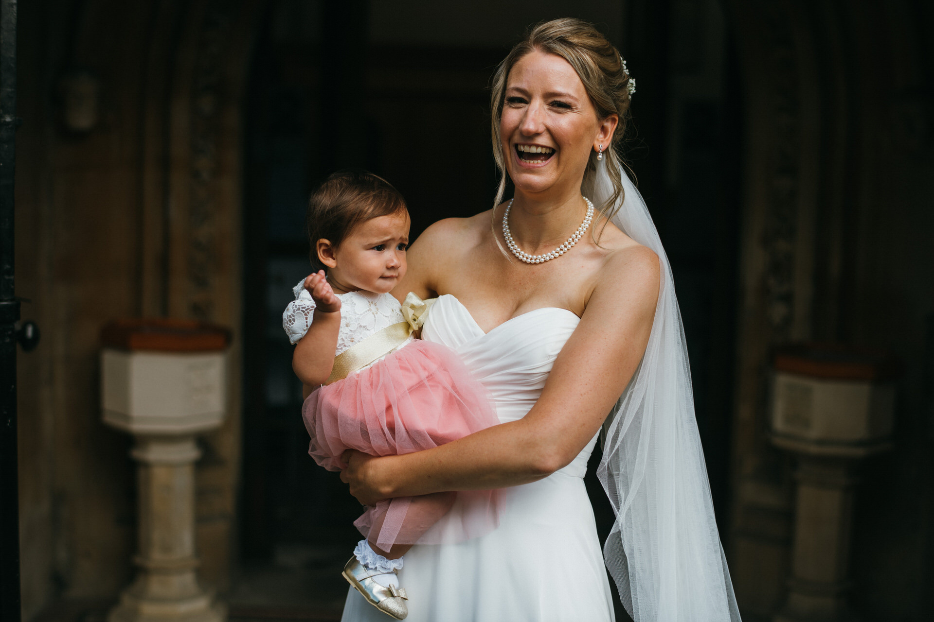 Bride and baby 