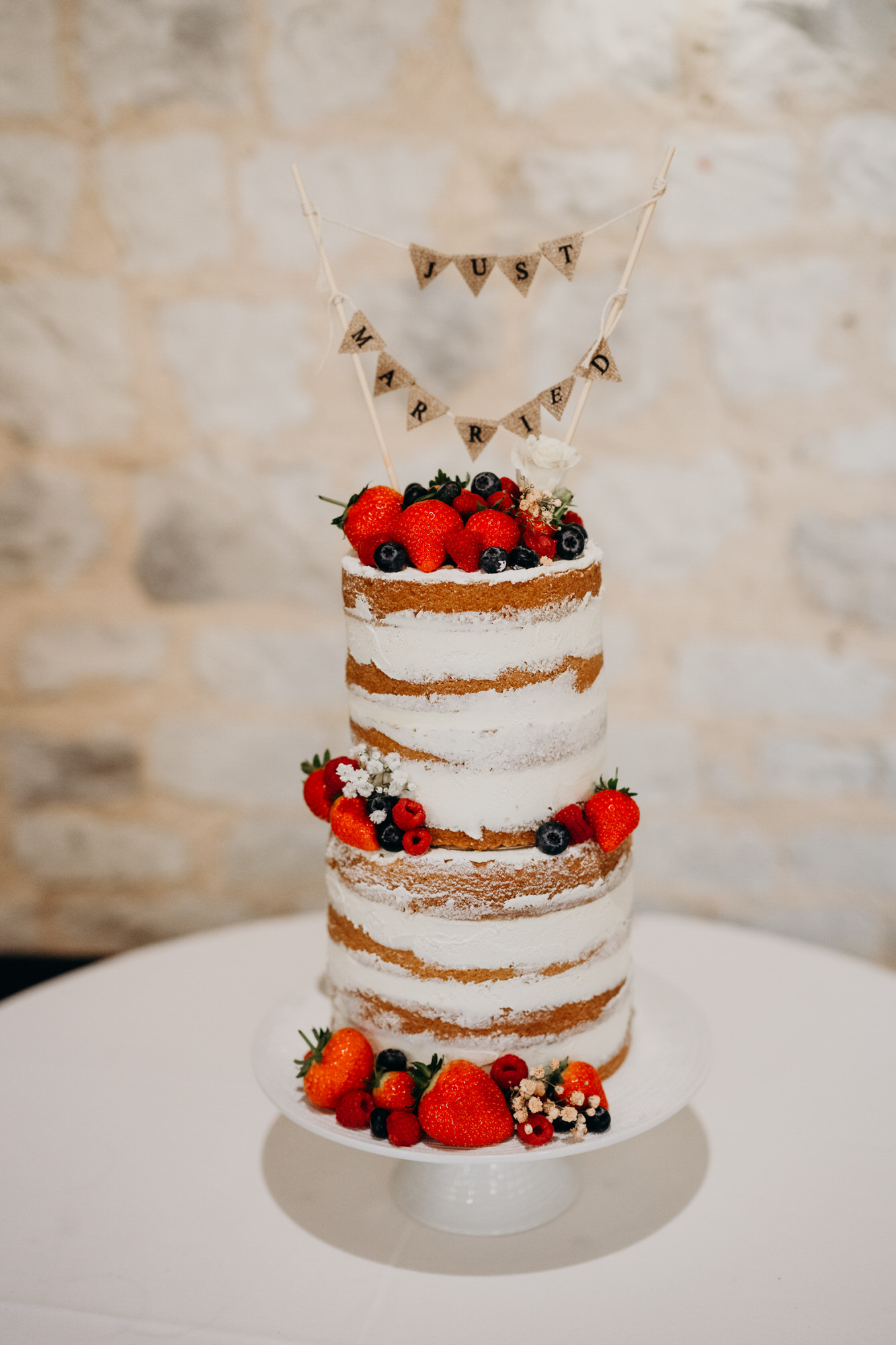 Wedding cake at Bury Court 