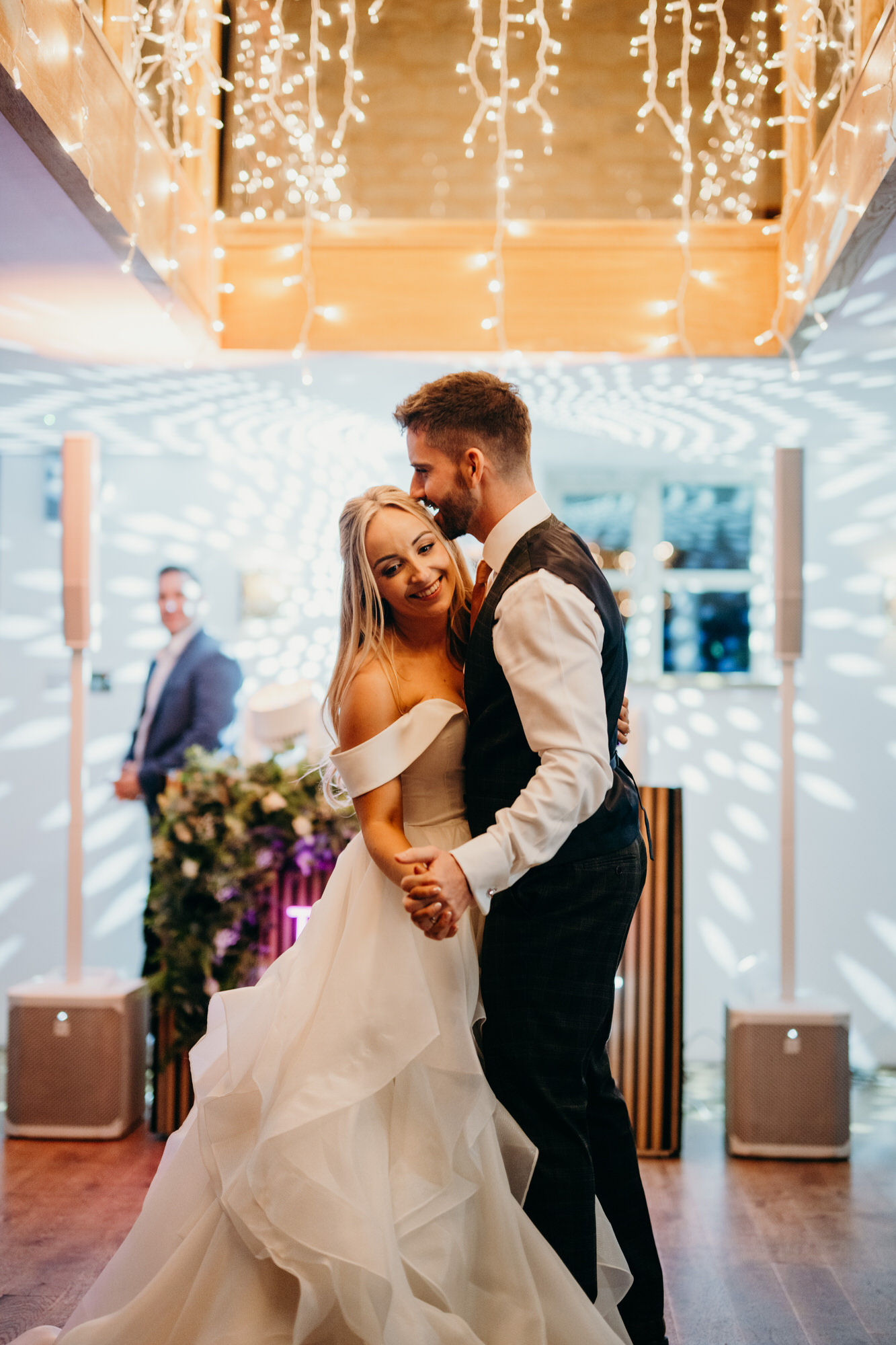 Bride and groom first dance Bury Court 